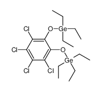 triethyl-(2,3,4,5-tetrachloro-6-triethylgermyloxyphenoxy)germane Structure