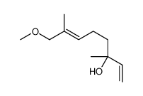 8-methoxy-3,7-dimethylocta-1,6-dien-3-ol Structure