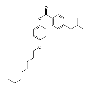 (4-octoxyphenyl) 4-(2-methylpropyl)benzoate Structure