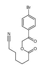 [2-(4-bromophenyl)-2-oxoethyl] 6-cyanohexanoate结构式