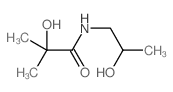 2-hydroxy-N-(2-hydroxypropyl)-2-methyl-propanamide结构式