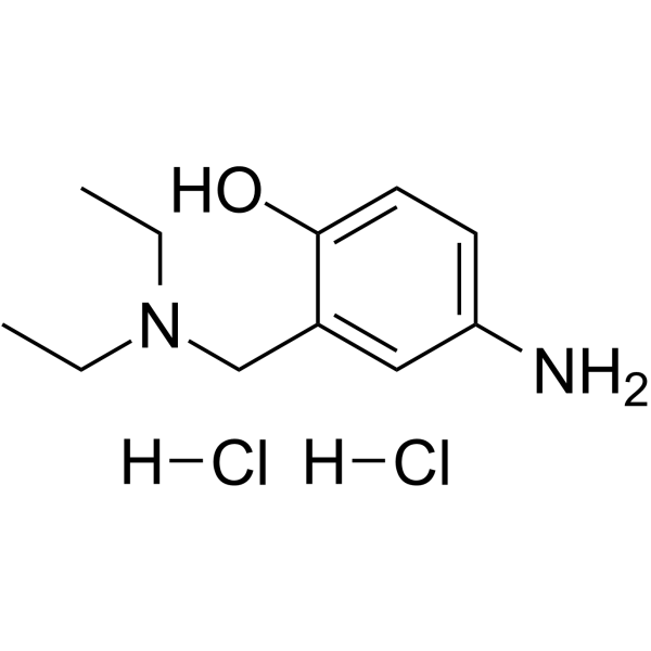 Phenol,4-amino-2-[(diethylamino)methyl]-, hydrochloride (1:2) picture