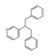 Pyridine,3-[2-phenyl-1-(phenylmethyl)ethyl]- structure