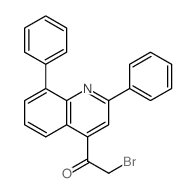 2-bromo-1-(2,8-diphenylquinolin-4-yl)ethanone structure