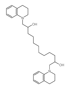 1,12-bis(3,4-dihydro-2H-quinolin-1-yl)dodecane-2,11-diol结构式