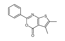 5,6-dimethyl-2-phenyl-4H-thieno[2,3-d][1,3]oxazin-4-one Structure