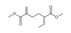 (E)-2,5-Dimethoxycarbonyl-hepta-1,5-dien Structure