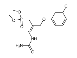 dimethyl 3-(3-chlorophenoxy)-2-semicarbazonopropylphosphonate结构式