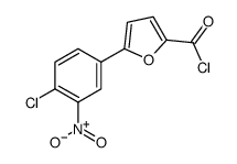 5-(4-氯-3-硝基苯基)呋喃-2-甲酰氯结构式