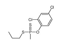 (2,4-dichlorophenoxy)-methyl-propylsulfanyl-sulfanylidene-λ5-phosphane结构式