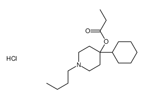 (1-butyl-4-cyclohexylpiperidin-4-yl) propanoate,hydrochloride Structure