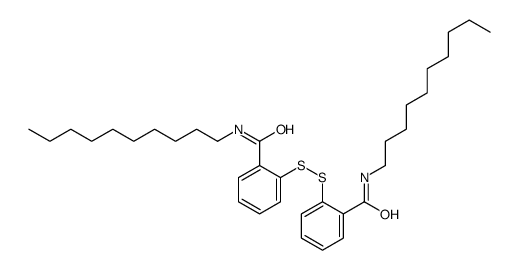 N-decyl-2-[[2-(decylcarbamoyl)phenyl]disulfanyl]benzamide Structure