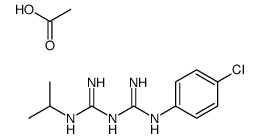 [(E)-N'-[N'-(4-chlorophenyl)carbamimidoyl]carbamimidoyl]-propan-2-ylazanium,acetate结构式