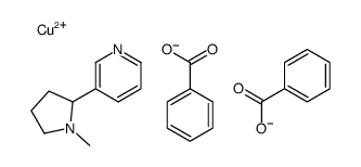 copper,3-(1-methylpyrrolidin-2-yl)pyridine,dibenzoate结构式