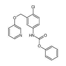 phenyl N-[4-chloro-3-(pyridin-3-yloxymethyl)phenyl]carbamate结构式