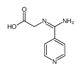 2-[[amino(pyridin-4-yl)methylidene]amino]acetic acid Structure