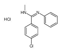 4-chloro-N'-methyl-N-phenylbenzenecarboximidamide,hydrochloride Structure