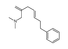 N,N-dimethyl-2-methylidene-7-phenylhept-4-en-1-amine Structure