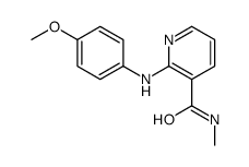 Nicotinamide, 2-(p-anisidino)-N-methyl- Structure