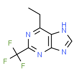 1H-Purine,6-ethyl-2-(trifluoromethyl)-(9CI) structure