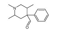 1,2,5-trimethyl-4-phenylpiperidine-4-carbaldehyde Structure