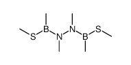 1.2-Dimethyl-1.2-bis-[methyl-(methylthio)-boryl]-hydrazin Structure