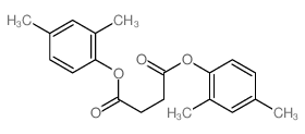 bis(2,4-dimethylphenyl) butanedioate结构式
