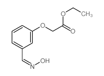 Acetic acid,2-[3-[(hydroxyimino)methyl]phenoxy]-, ethyl ester Structure