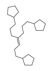 Cyclopentane,1,1'-[4-(3-cyclopentylpropyl)-3-heptene-1,7-diyl]bis- (9CI) structure