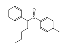 1-methyl-4-[(1-phenylpentyl)sulfinyl]benzene Structure