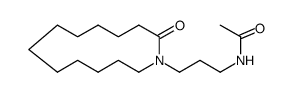 N-[3-(2-Oxoazacyclotridecan-1-yl)propyl]acetamide结构式