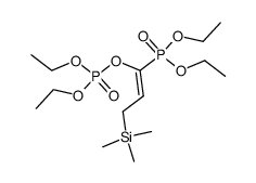 (E)-1-(Diethoxyphosphoryloxy)-3-(trimethylsilyl)-1-propenylphosphonsaeure-diethylester Structure