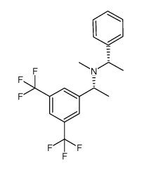 (R)-1-(3,5-bis(trifluoromethyl)phenyl)-N-methyl-N-((S)-1-phenylethyl)ethanamine Structure