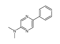 dimethyl-(5-phenyl-pyrazin-2-yl)-amine结构式