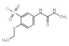 2-乙氧基-5-(3-甲基脲啶)-苯磺酰氯结构式