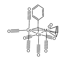 (μ3-C(C6H5))Co2MoCp(CO)8结构式