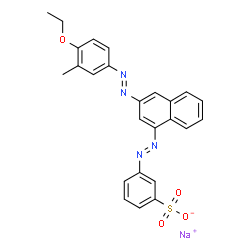 sodium 3-[[4-[(4-ethoxy-m-tolyl)azo]-1-naphthyl]azo]benzenesulphonate结构式