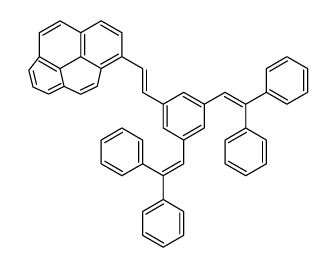 1-[2-[3,5-bis(2,2-diphenylethenyl)phenyl]ethenyl]pyrene Structure