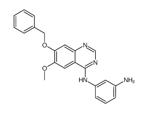 N-(7-benzyloxy-6-methoxyquinazolin-4-yl)benzene-1,3-diamine结构式