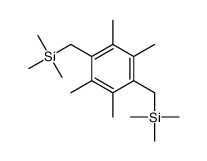 trimethyl-[[2,3,5,6-tetramethyl-4-(trimethylsilylmethyl)phenyl]methyl]silane结构式