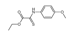 ethyl 2-((4-methoxyphenyl)amino)-2-thioxoacetate结构式