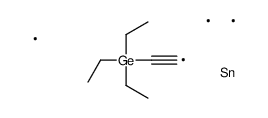 triethyl(2-trimethylstannylethynyl)germane Structure