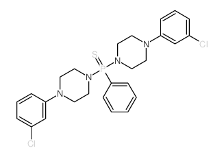 Piperazine,1,1'-(phenylphosphinothioylidene)bis[4-(3-chlorophenyl)- (9CI)结构式