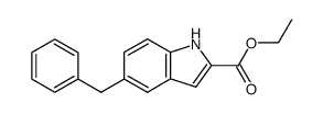 5-benzyl-indole-2-carboxylic acid ethyl ester结构式