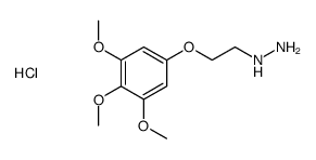 [2-(3,4,5-trimethoxyphenoxy)ethylamino]azanium,chloride Structure