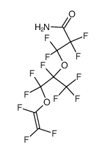 3-[1-[Difluoro[(trifluoroethenyl)oxy]methyl]-1,2,2,2-tetrafluoroethoxy]-2,2,3,3-tetrafluoropropanamide结构式
