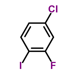 2-Fluoro-4-chloroiodobenzene结构式