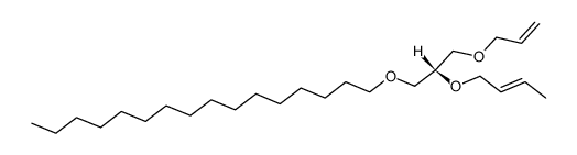 1-((R)-2-allyloxy-1-hexadecyloxymethyl-ethoxy)-but-2-ene Structure