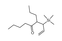 3-Trimethylsilyl-4-propyl-1-nonen-5-on Structure