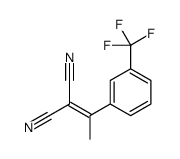 2-[1-[3-(trifluoromethyl)phenyl]ethylidene]propanedinitrile Structure